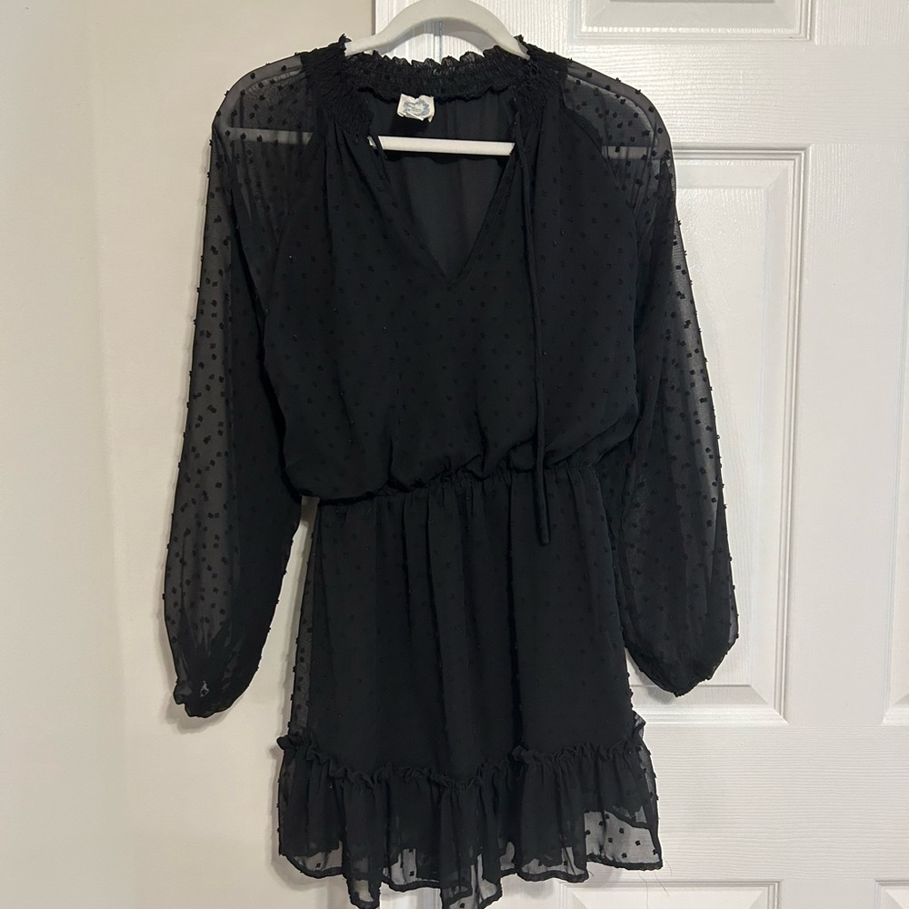Black flowy dress